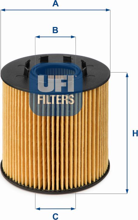 UFI 25.033.00 — Filtr oleju