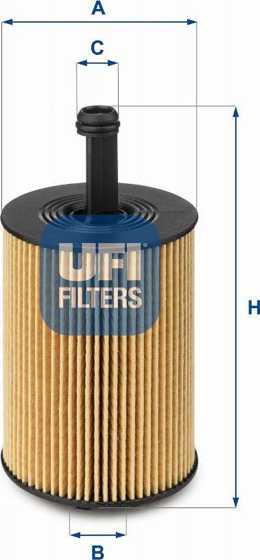 UFI 25.023.00 - Filtr oleju