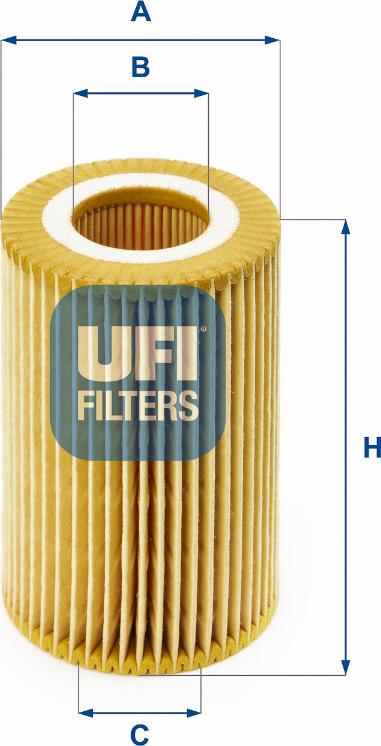 UFI 25.074.00 - FILTR OLEJU