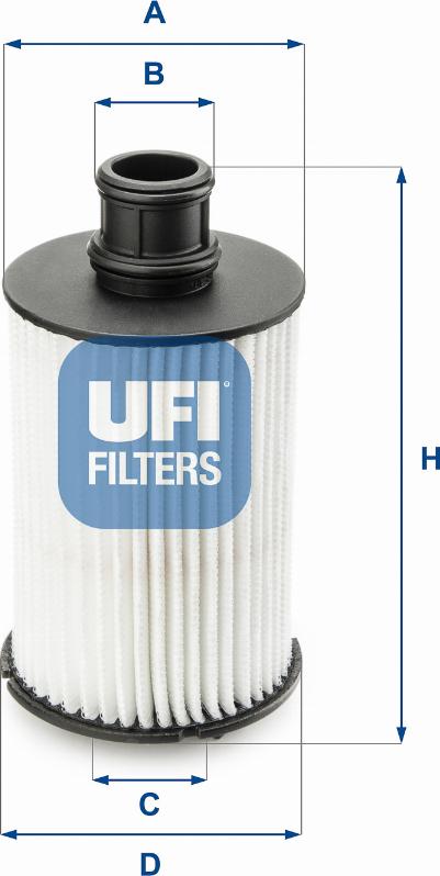 UFI 25.073.02 - FILTR OLEJU