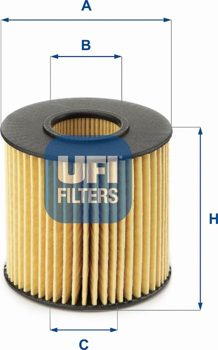 UFI 25.196.00 — Filtr oleju
