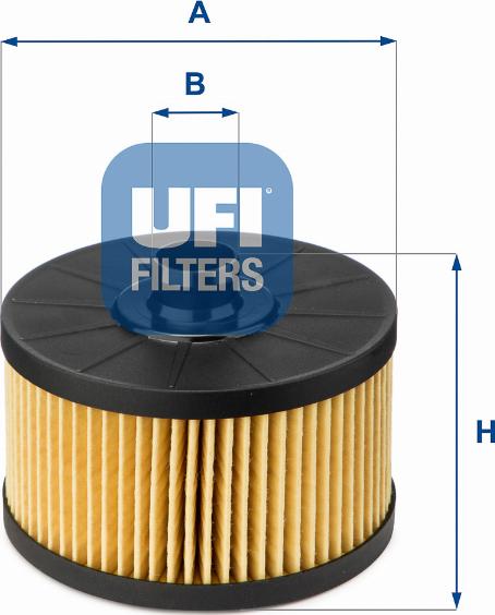 UFI 25.145.00 - FILTR OLEJU