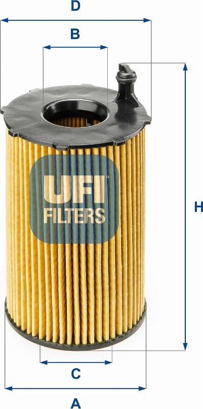 UFI 25.141.00 - Filtr oleju