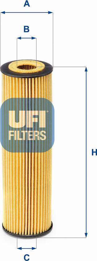 UFI 25.155.00 — Filtr oleju