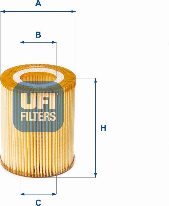 UFI 25.152.00 - FILTR OLEJU