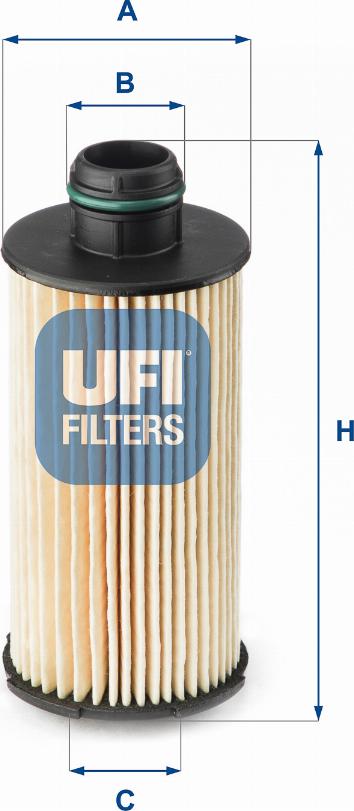 UFI 25.160.00 — Filtr oleju