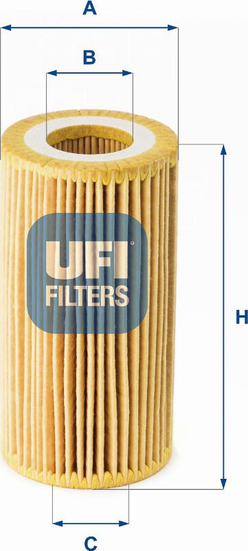 UFI 25.180.00 - FILTR OLEJU