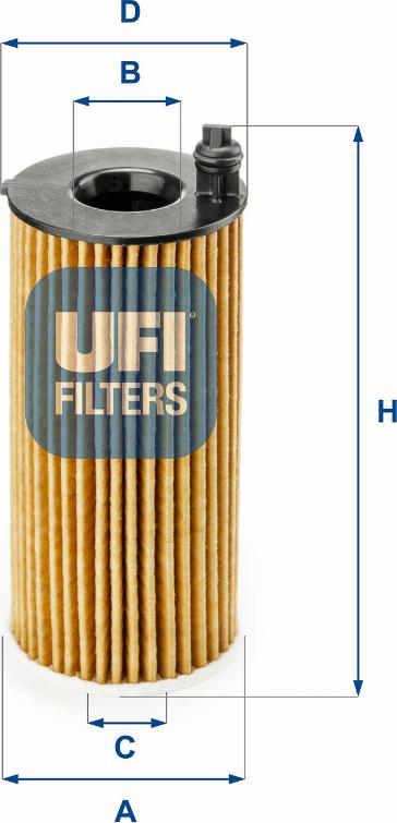 UFI 25.188.00 — Filtr oleju