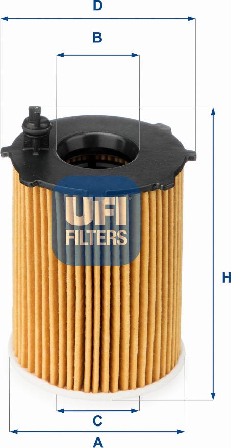 UFI 25.128.00 — Filtr oleju