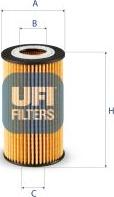 UFI 25.249.00 — Filtr oleju