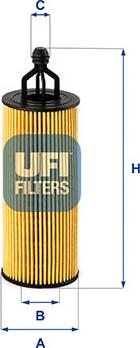 UFI 25.251.00 — Filtr oleju