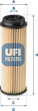 UFI 25.252.00 — Filtr oleju
