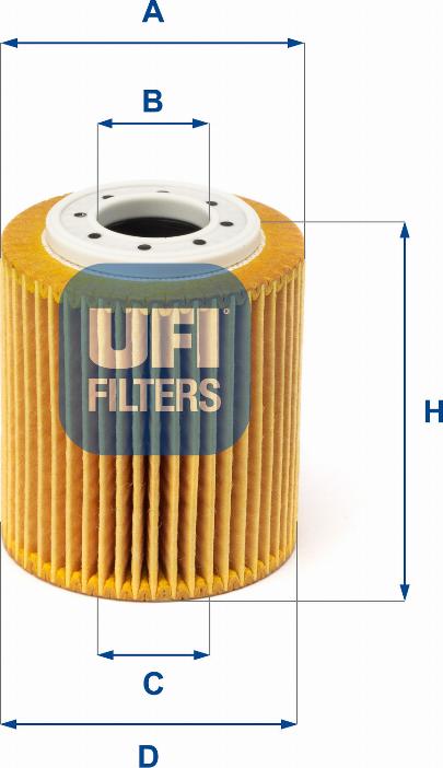 UFI 25.216.00 — Filtr oleju