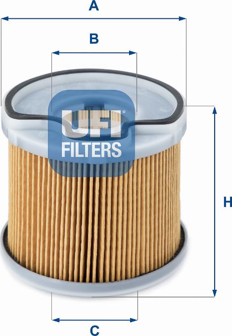 UFI 26.691.00 — Filtr paliwa