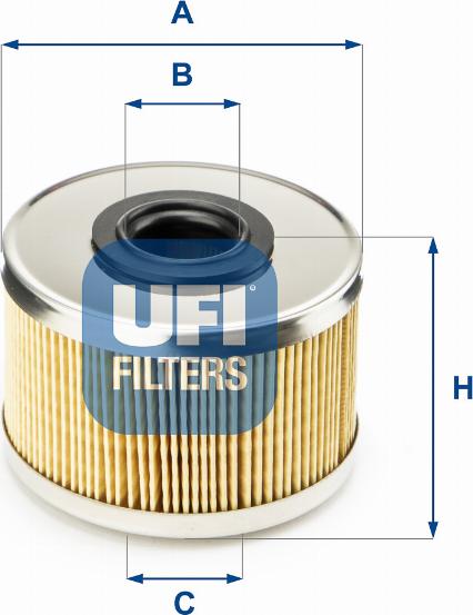 UFI 26.686.00 — Filtr paliwa