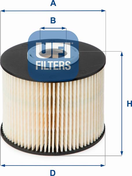 UFI 26.055.00 — Filtr paliwa