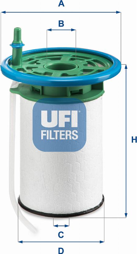 UFI 26.053.00 — Filtr paliwa