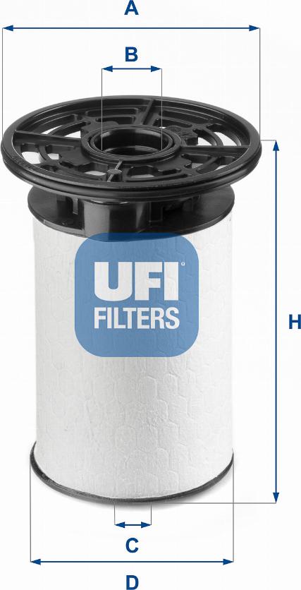 UFI 2607600 — Filtr paliwa