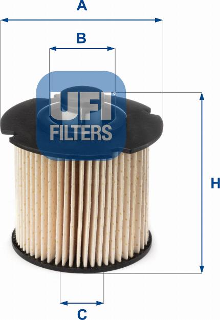 UFI 26.104.00 — Filtr paliwa