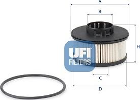 UFI 26.201.00 — Filtr paliwa