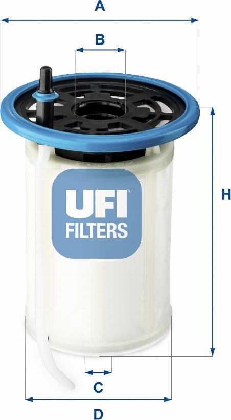 UFI 26.H2O.00 — Filtr paliwa