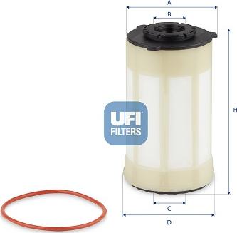 UFI 26.H2O.07 — Filtr paliwa