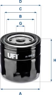 UFI 23.458.00 — Filtr oleju