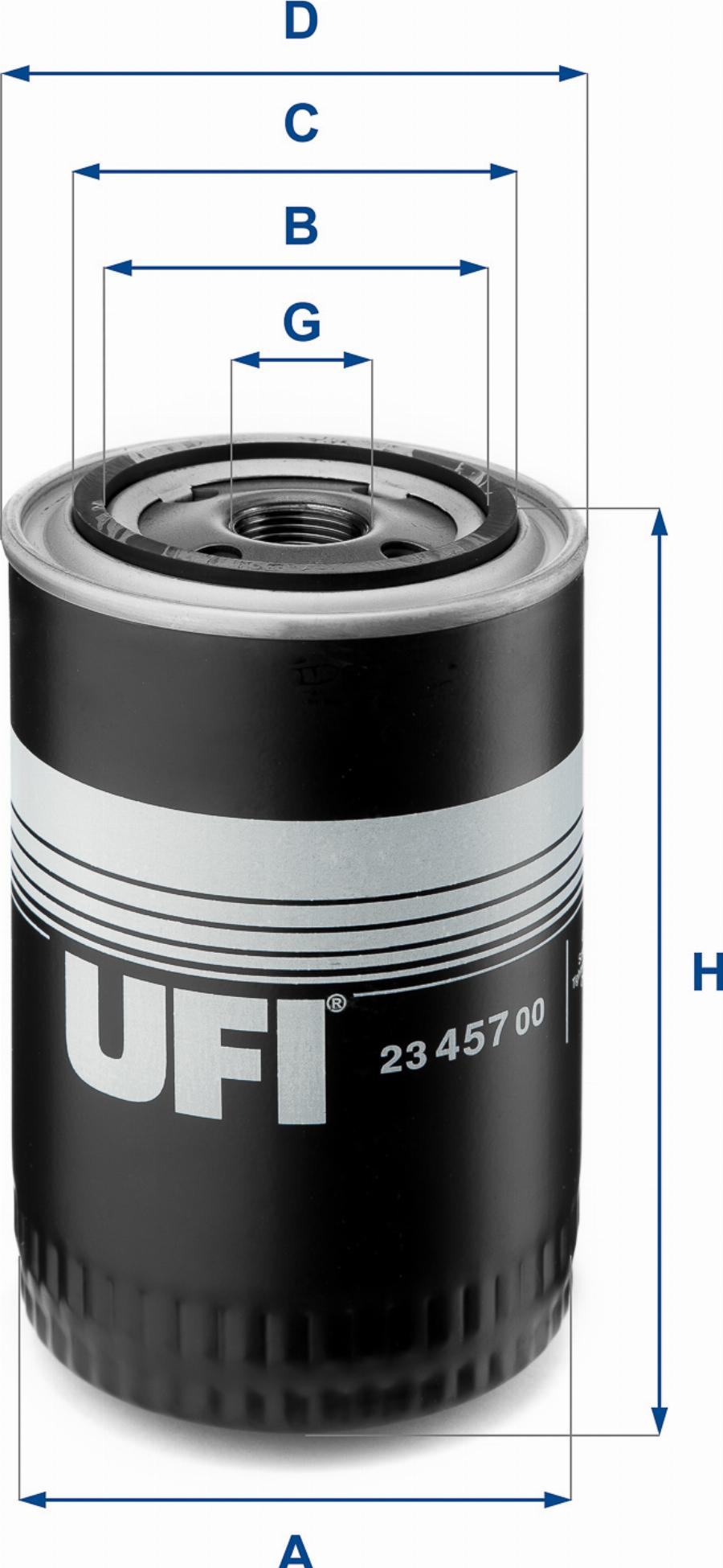 UFI 23.457.00 — Filtr oleju