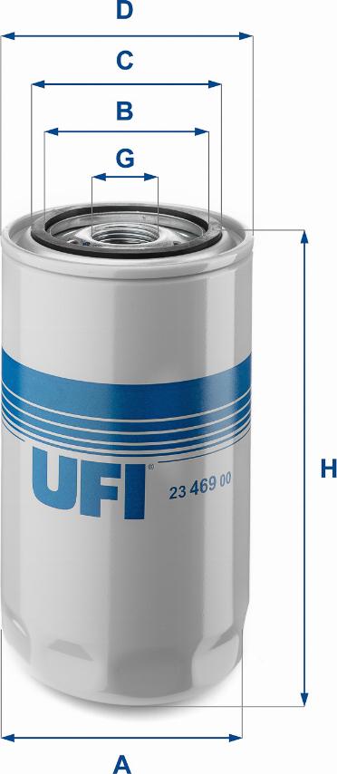 UFI 23.469.00 — Filtr oleju