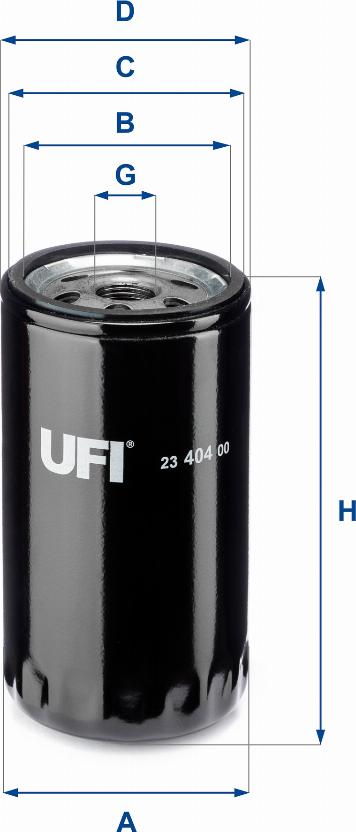 UFI 23.404.00 — Filtr oleju