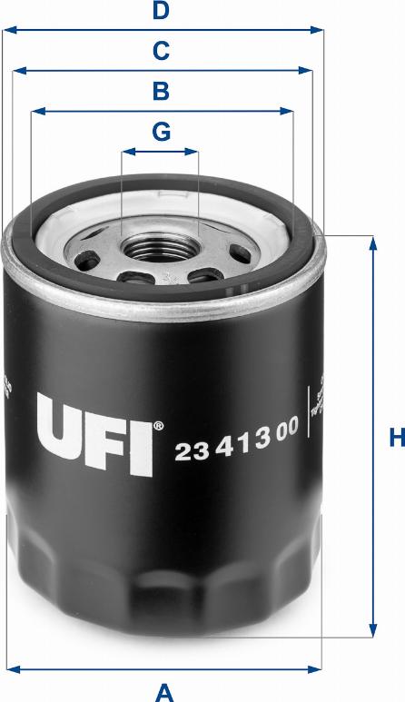 UFI 23.413.00 - Filtr oleju