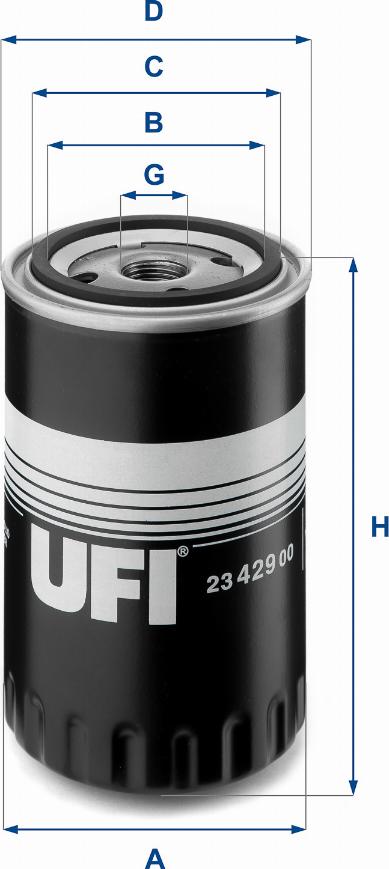 UFI 23.429.00 — Filtr oleju
