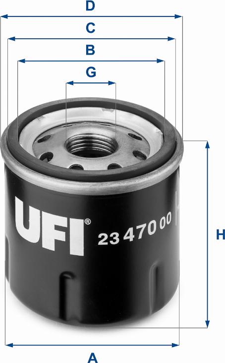 UFI 23.470.00 - Filtr oleju