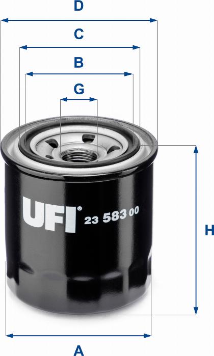 UFI 23.583.00 - Filtr oleju