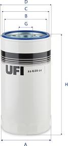 UFI 23.629.00 — Filtr oleju
