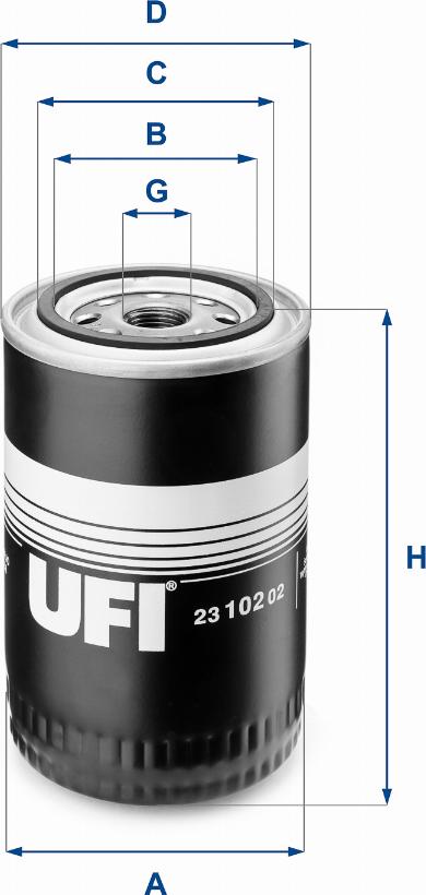 UFI 23.102.02 — Filtr oleju