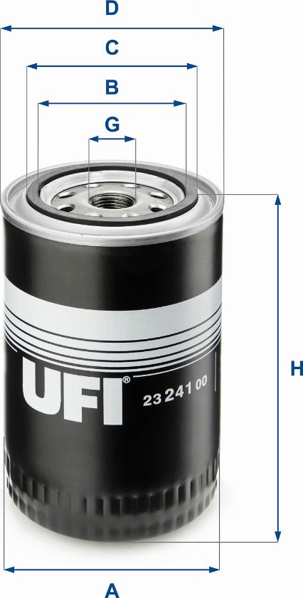 UFI 23.241.00 — Filtr oleju