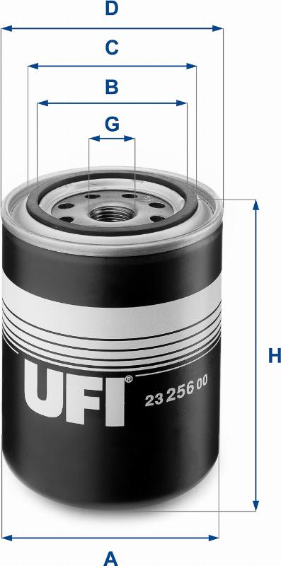 UFI 23.256.00 - Filtr oleju