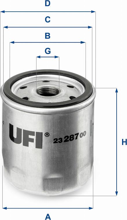 UFI 23.287.00 - FILTR OL. MOTO GUZZI CALIFORNIA III