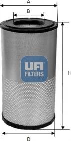 UFI 27.A32.00 — Filtr powietrza