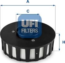 UFI 27.686.00 — Filtr, odpowietrzenie komory korbowej
