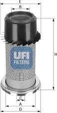 UFI 27.455.00 - Filtr powietrza