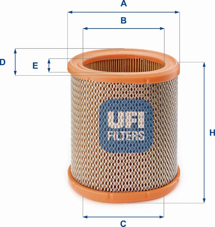 UFI 27.258.00 — Filtr powietrza