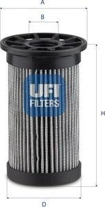 UFI 77.041.00 - Filtr hydrauliczny