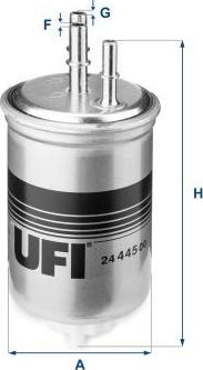 UFI 24.445.00 — Filtr paliwa
