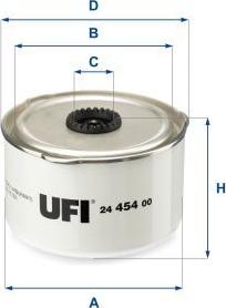 UFI 24.454.00 — Filtr paliwa