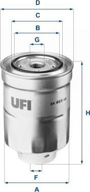 UFI 24.465.00 — Filtr paliwa