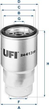 UFI 24.413.00 — Filtr paliwa