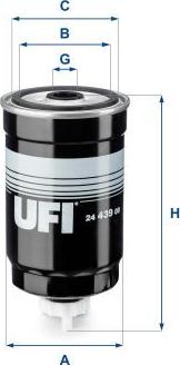 UFI 24.439.00 — Filtr paliwa