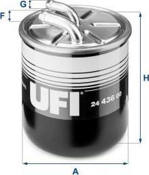 UFI 24.436.00 — Filtr paliwa
